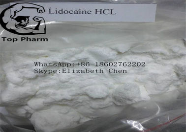 Poudre blanche pharmaceutique de matières premières de drogue d'antidouleur de CAS 73-78-9 de chlorhydrate de lidocaïne