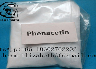Poudre cristalline blanche ou cristaux sans couleur 99%purity d'analgésique de Phenacetin 1-Acetamido-4-Ethoxybenzene CAS 200-533-0